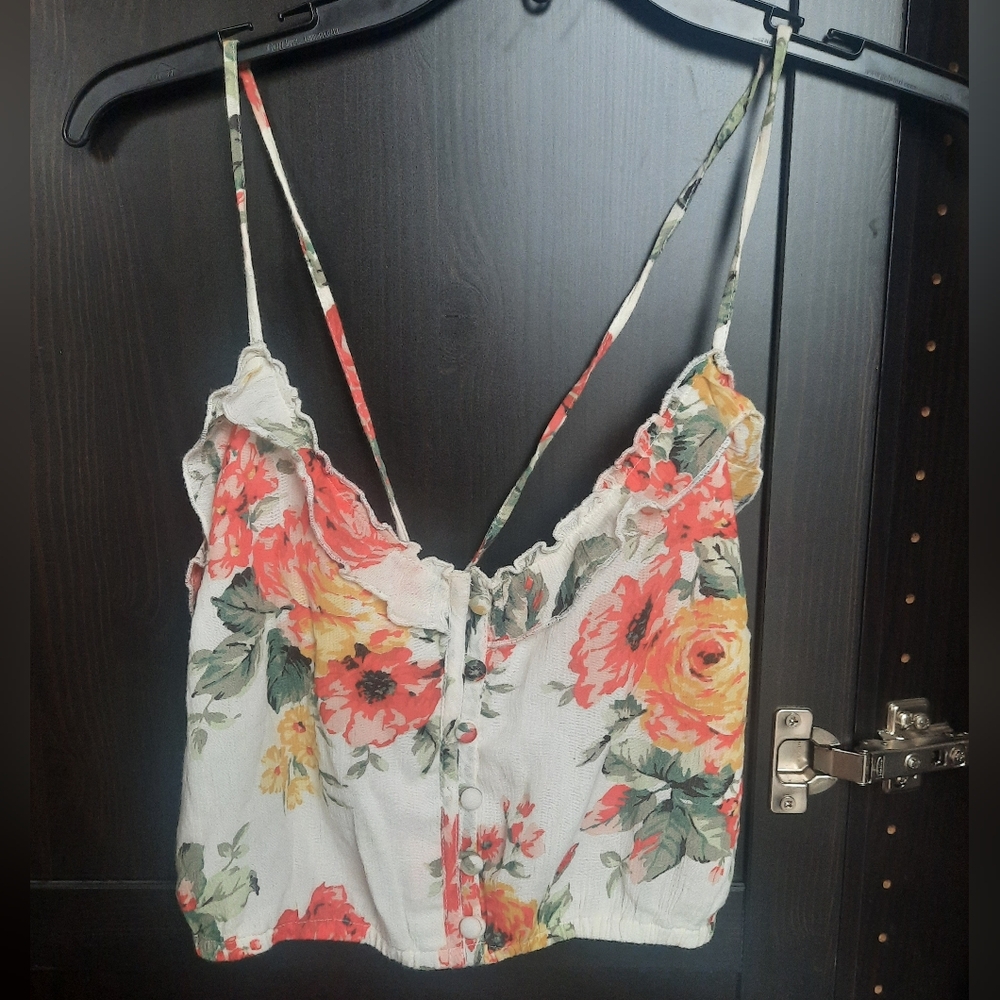 A&F Floral Crop Top